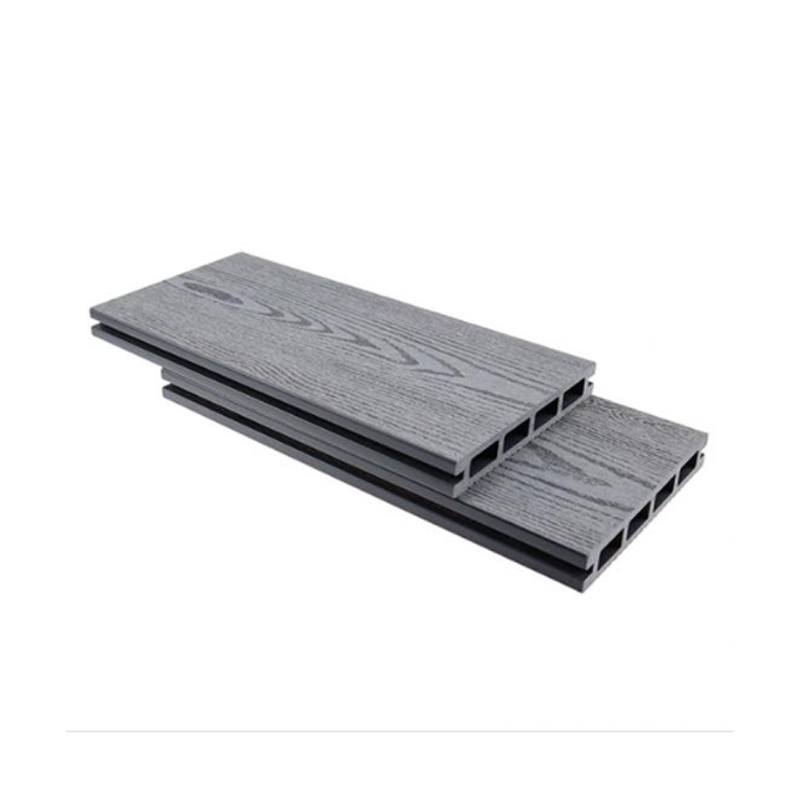 SRL-DEK 146*23mm Placas de deck compostas ocas cinza com acabamento em grão de madeira