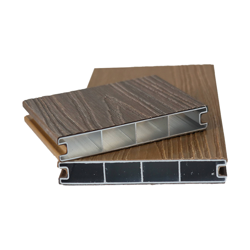 SRL-AL 138*23mm Deck WPC resistente ao fogo e à prova d'água com alumínio coextrudado